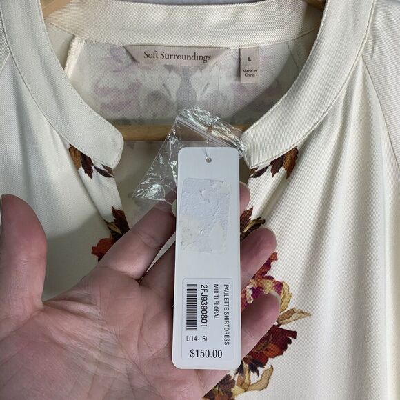 Soft Surroundings Paulette Tunic Shift Dress Womens Size Large NWT $150 - Picture 7 of 11